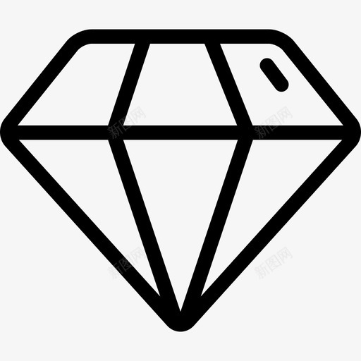 钻石商业80直线型图标svg_新图网 https://ixintu.com 商业80 直线型 钻石
