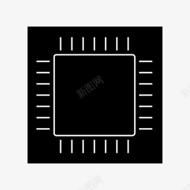 芯片中央处理器主机图标图标