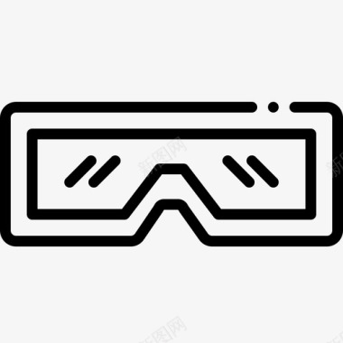 立体图眼镜护目镜图标图标