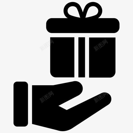 礼物礼品盒礼物盒图标svg_新图网 https://ixintu.com 包装好的礼物 父亲节字形图标 礼品盒 礼物 礼物盒