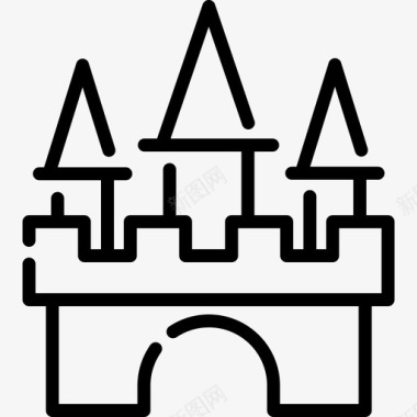 城堡鬼屋家图标图标