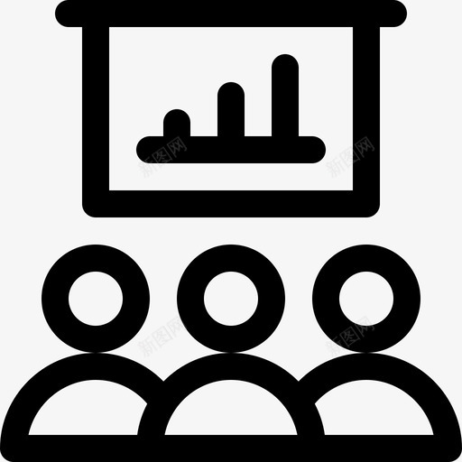 演示培训和指导4直线图标svg_新图网 https://ixintu.com 培训和指导4 演示 直线