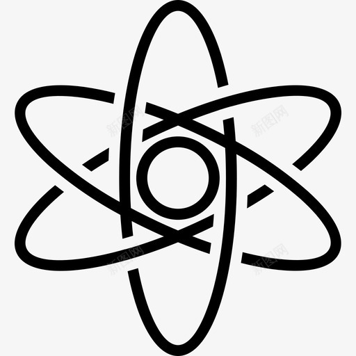 原子生态学84线性图标svg_新图网 https://ixintu.com 原子 生态学84 线性