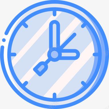 时钟家用电器4蓝色图标图标