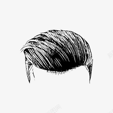 男士发型发型师头图标图标