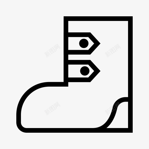 鞋子冒险靴子图标svg_新图网 https://ixintu.com 冒险 冒险物品 散步 靴子 鞋子