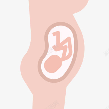 怀孕医疗保健3平房图标图标