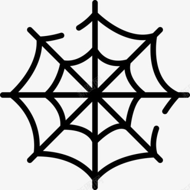 蜘蛛网万圣节42直线型图标图标