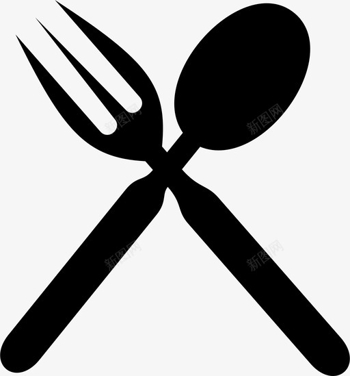 餐厅餐具晚餐图标svg_新图网 https://ixintu.com 午餐 晚餐 食物 餐具 餐厅