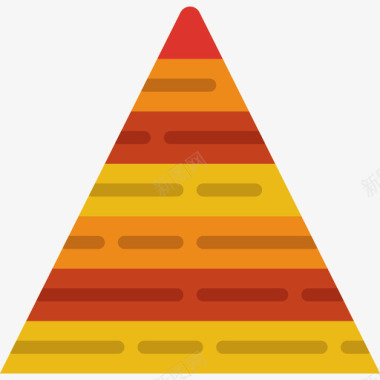 金字塔商业和金融37扁平图标图标