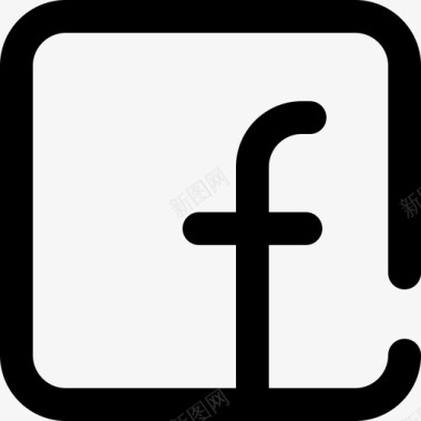 Facebook用户界面25大纲图标图标