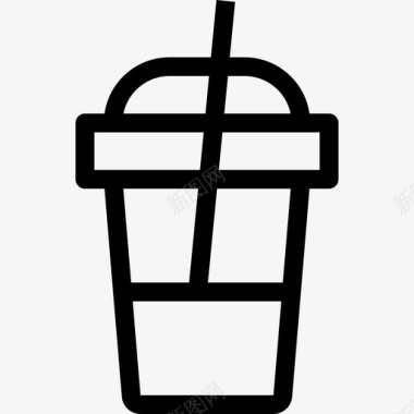 冰咖啡8杯直饮图标图标