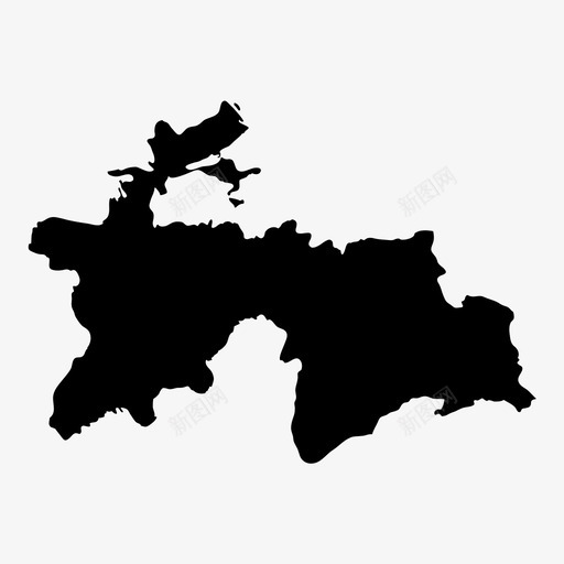 塔吉克斯坦中亚国家图标svg_新图网 https://ixintu.com 中亚 国家 地图 地理 塔吉克斯坦 塔吉克斯坦地图 杜尚别