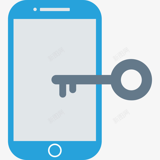 智能手机安全48扁平图标svg_新图网 https://ixintu.com 安全48 扁平 智能手机