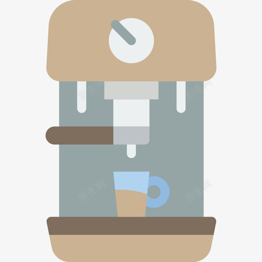 咖啡机家用电器3台平板图标svg_新图网 https://ixintu.com 咖啡机 家用电器3台 平板