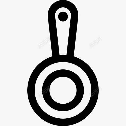 平底锅家居用品8线性图标svg_新图网 https://ixintu.com 家居用品8 平底锅 线性