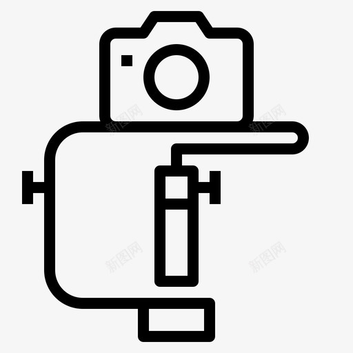 相机支架稳定器棍子图标svg_新图网 https://ixintu.com 小玩意 棍子 相机支架 稳定器