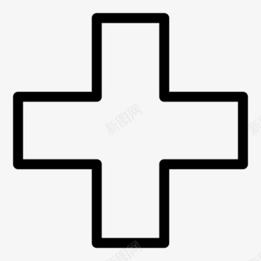 十字架健康医学图标图标