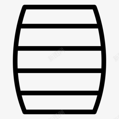 酒桶啤酒桶油桶图标图标