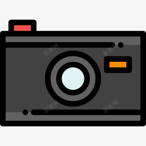 相机创意工艺30线性颜色图标svg_新图网 https://ixintu.com 创意工艺30 相机 线性颜色