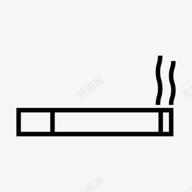 香烟烟盒烟图标图标