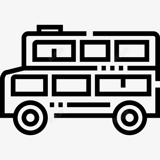 双层巴士英格兰12路直达图标svg_新图网 https://ixintu.com 双层巴士 直达 英格兰12路