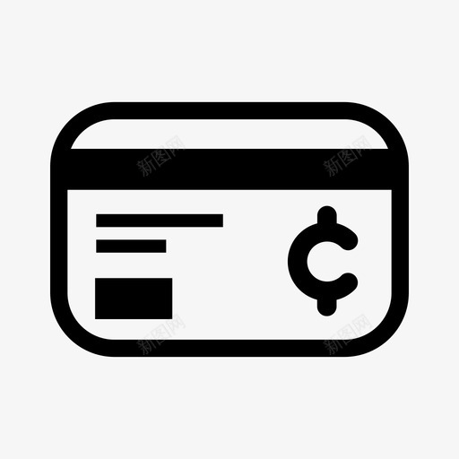 卡银行信用卡图标svg_新图网 https://ixintu.com 信用卡 卡 支付 有用的iconset 维萨 转账 银行