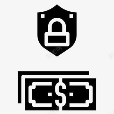 保护金防御安全盾牌图标图标