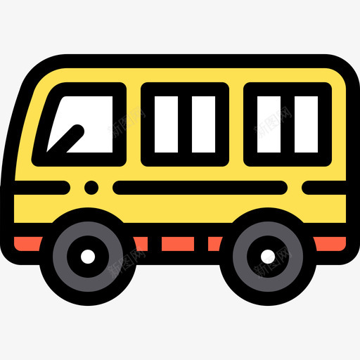 公共汽车旅行60线颜色图标svg_新图网 https://ixintu.com 公共汽车 旅行60 线颜色
