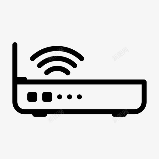 路由器通信互联网图标svg_新图网 https://ixintu.com 互联网 无线 电子设备和家用电器 网络 路由器 通信