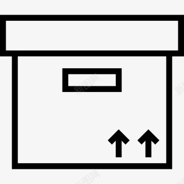数据存储盒2线性图标图标