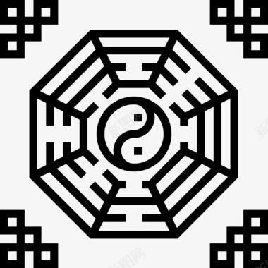 道教中国17直系图标图标