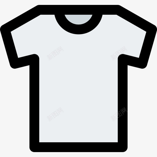衬衫衣服和饰品线颜色图标svg_新图网 https://ixintu.com 线颜色 衣服和饰品 衬衫