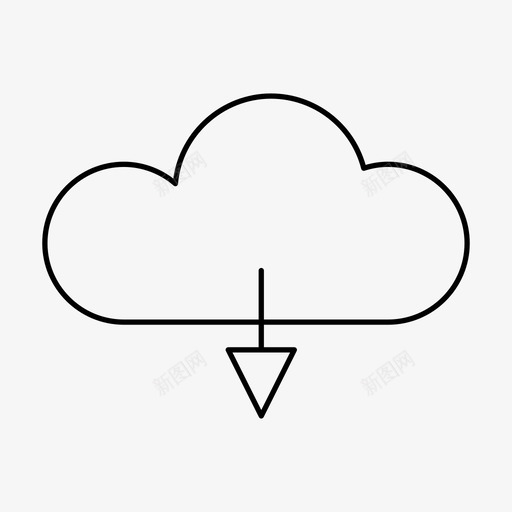 云计算保存图标svg_新图网 https://ixintu.com 下载 云计算 保存 界面和web图标行