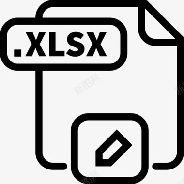 Xlsx文件25线性图标图标