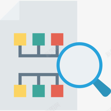搜索网页编程平面图标图标