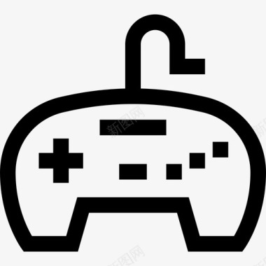 Gamepad游戏25线性图标图标
