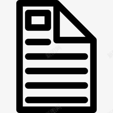 文件文本编辑器25线性图标图标