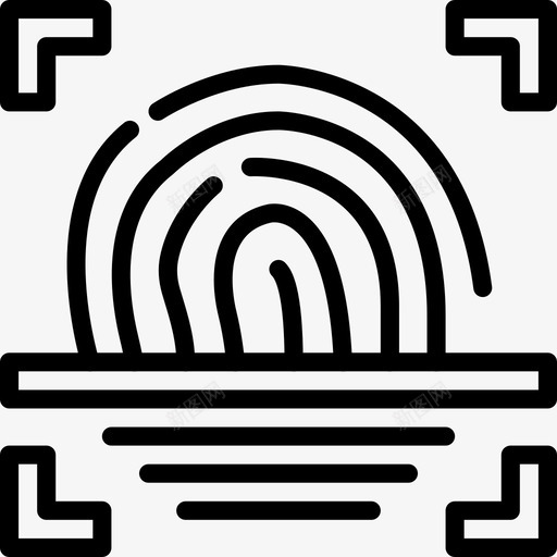 指纹扫描仪警察保护图标svg_新图网 https://ixintu.com Pretycons文件类型概述 保护 安全 指纹扫描仪 警察