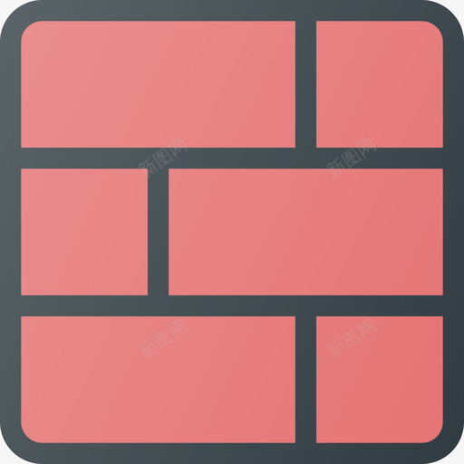 砖墙电子游戏4线性颜色图标svg_新图网 https://ixintu.com 电子游戏4 砖墙 线性颜色
