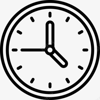 时钟基本要求6线性图标图标