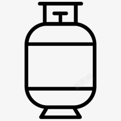 煤气瓶钢瓶烹饪气体烹饪气体钢瓶图标高清图片
