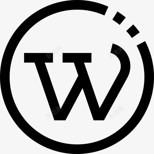 Wordpress社交与交流线性图标svg_新图网 https://ixintu.com Wordpress 社交与交流 线性