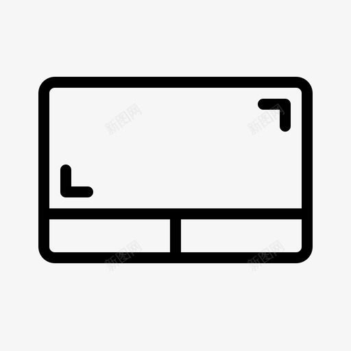 触摸板操作单击图标svg_新图网 https://ixintu.com 单击 操作 要素集合 触摸板 设备 输入 鼠标