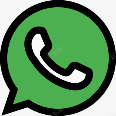 Whatsapp社交17线性颜色图标图标