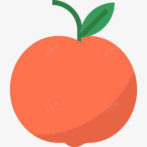 桃子水果和蔬菜10个平的图标svg_新图网 https://ixintu.com 平的 桃子 水果和蔬菜10个