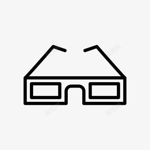 3d眼镜电影视频图标svg_新图网 https://ixintu.com 3d眼镜 电影 电影收藏 视频