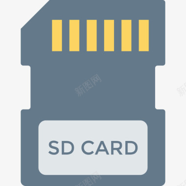Sd卡设备26扁平图标图标