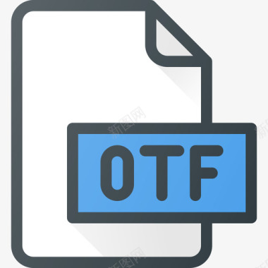 Otf文件4线颜色图标图标
