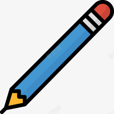 铅笔教育98线颜色图标图标